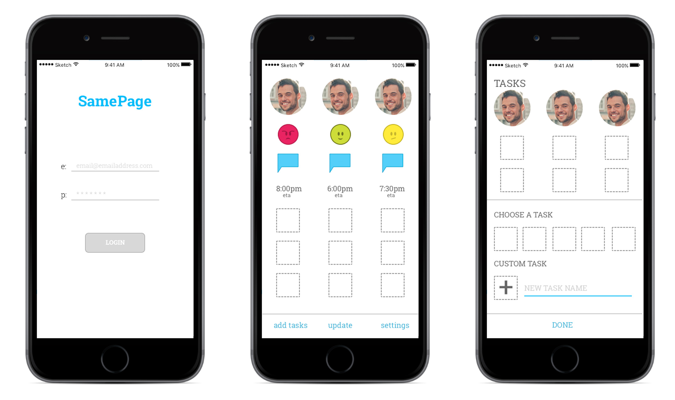 iPhone Prototype Mockup